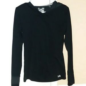 Black Under Armour fitted pullover jacket